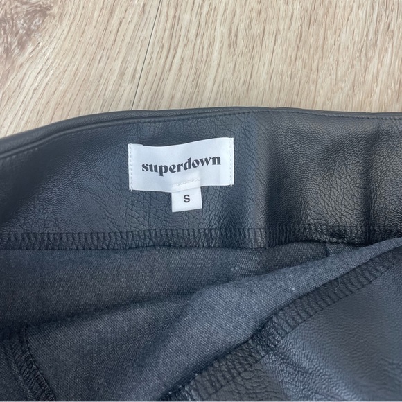 Revolve Superdown Faux Leather Mini Skirt - Picture 3 of 8